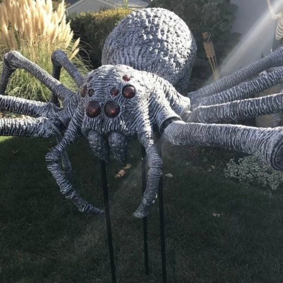 5.5 ft. Tall Gargantuan Spider halloween decoration 5.5 ft. Tall Gargantuan Spider halloween decoration